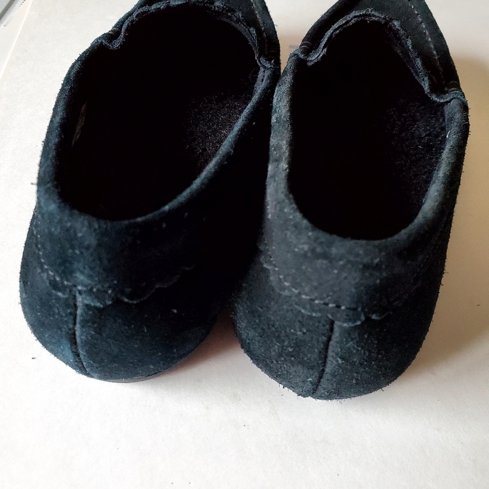 Vionic McKenzie Women's Black Suede Slippers Size 6 - Picture 4 of 7
